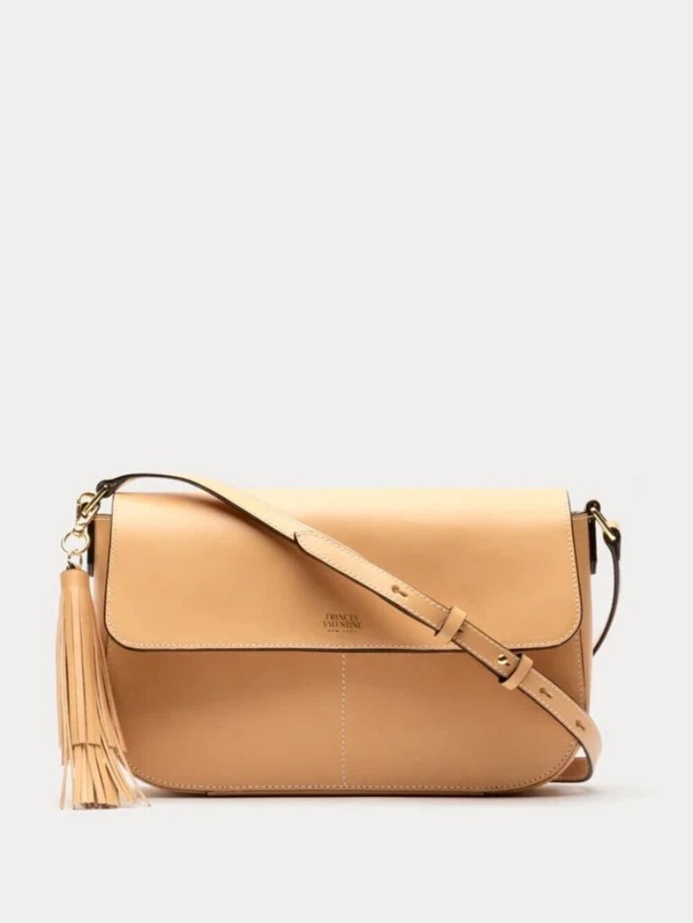 Frances Valentine Maddy Crossbody Maple w/ Tassel L/N